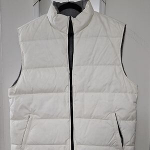 Cherokee Reversible Men's White Puffer Vest (Down)